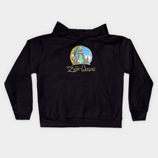 : Zen-Wave; Stone-Monk. Kids Hoodie